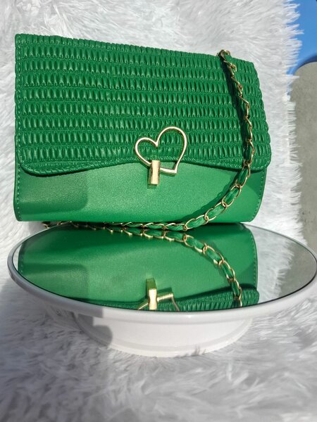 Sac bandoulière vert élégant
