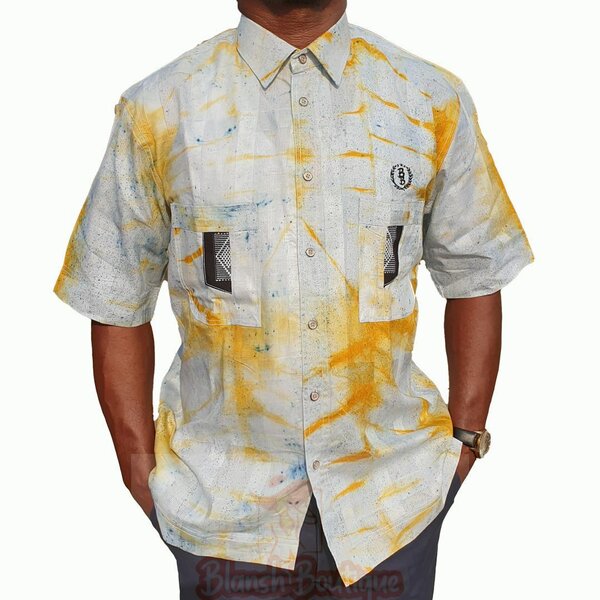 Chemise indigo
