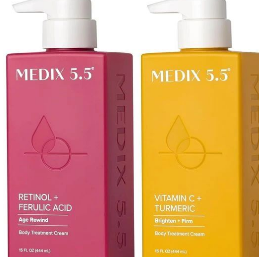 MEDIX 5.5 Retinol + Ferulic Acid & Vitamin C + Tumeric Body Treatment Cream