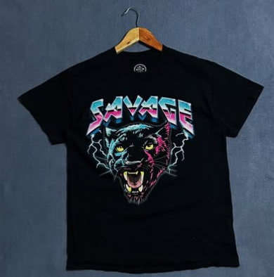 Savage graphic t shirt size: M