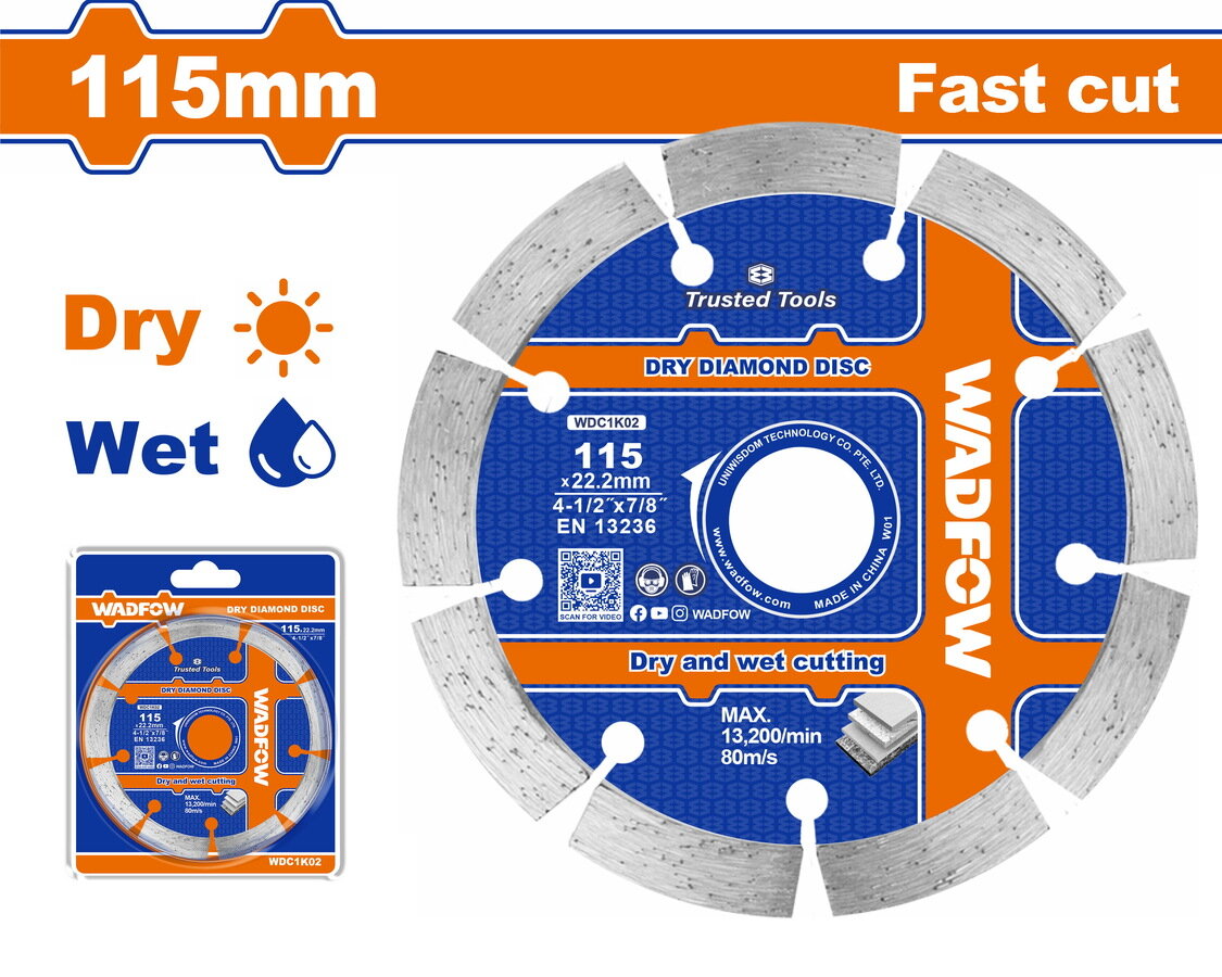 Wadfow Disque Diamant 115mm