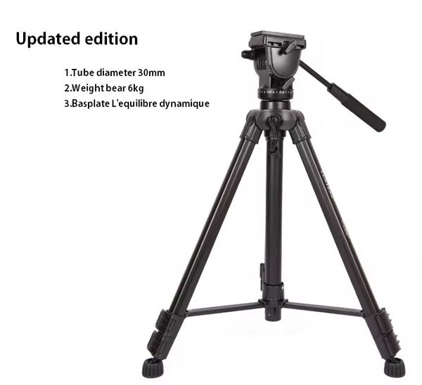 Trépied Vidéo Stabilité 6kg