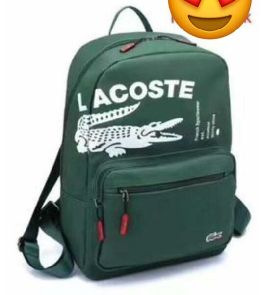 Jolie sac vert avec crocodile