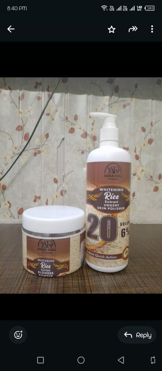 Asma doll rice skin polish 500ml parlor pack