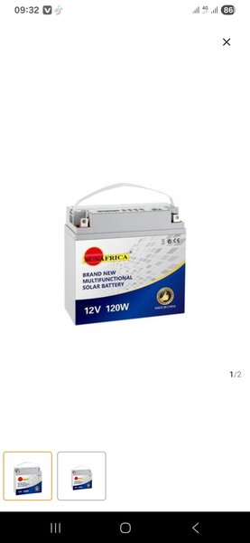 Batterie Solaire 12V 120W Puissante