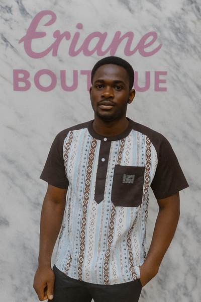 Chemise style africain homme