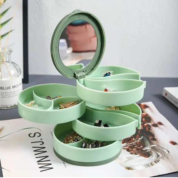 Boîte à bijoux rotative moderne