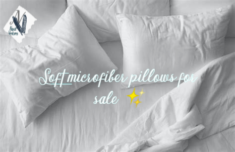Soft microfiber pillows