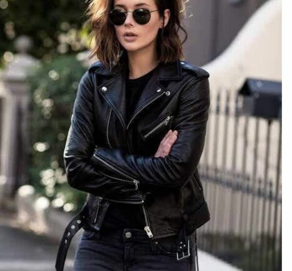 Leather jacket on promotion