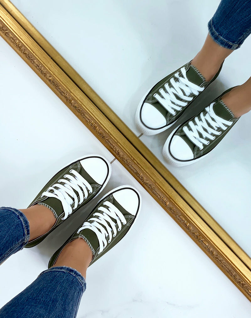 Converse vert tréillis