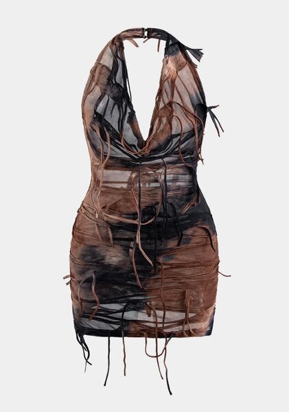 Robe élégante asymétrique