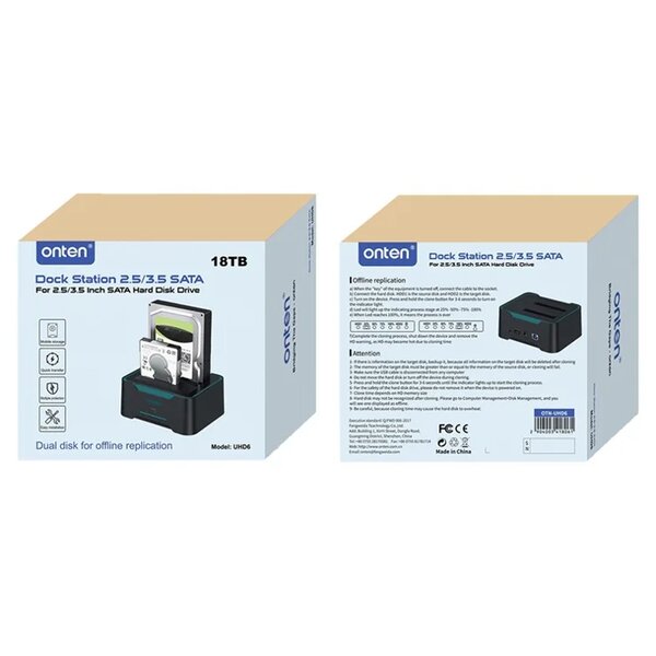 Station d'accueil HDD SATA 18TB