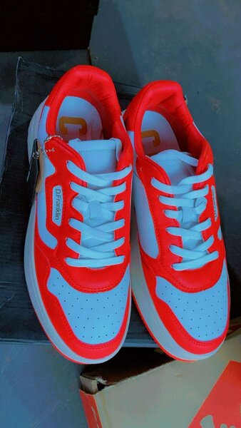 Sneakers rouges et blanches D.Franklin