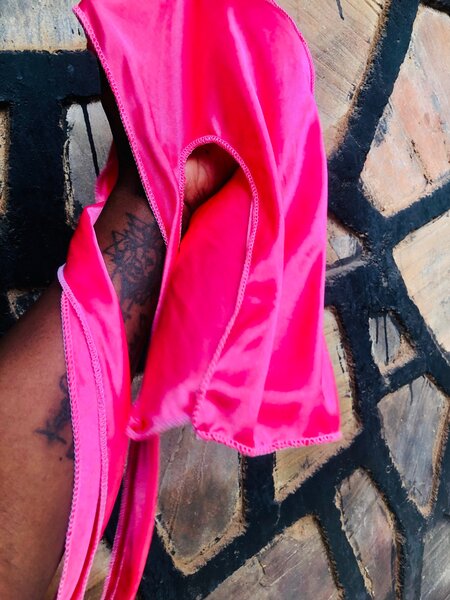 Pink Satin durag