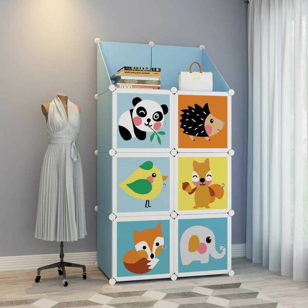 Armoire Enfant Animaux Colorée