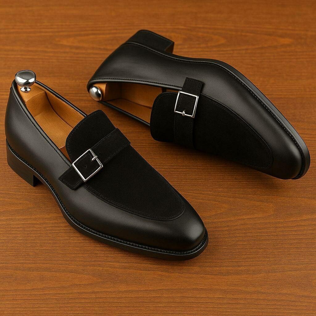 Mocassins élégants en cuir noir