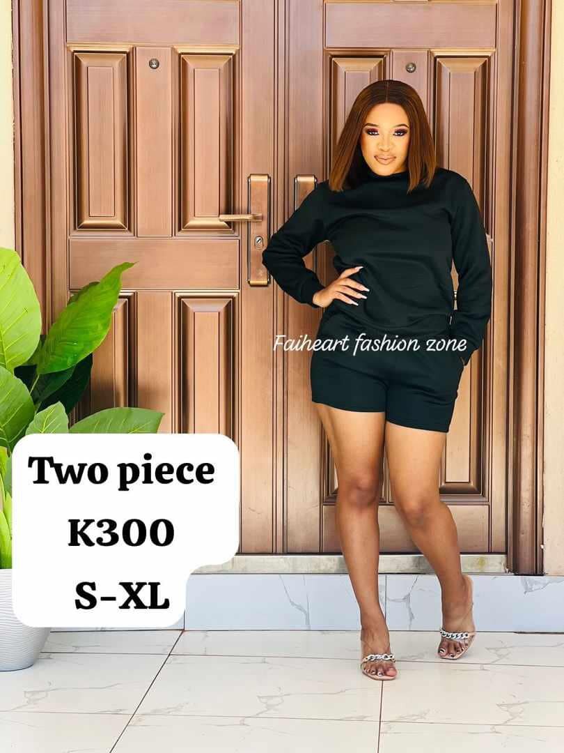 Women's set, black jacket and shorts S-xl