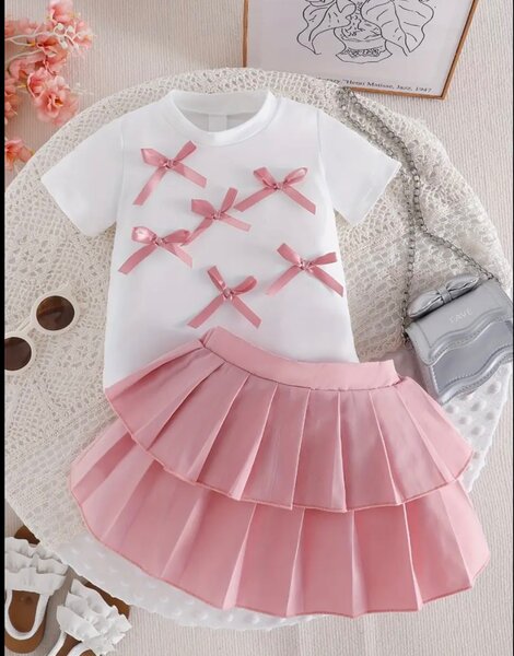 Ensemble fille rose mignon