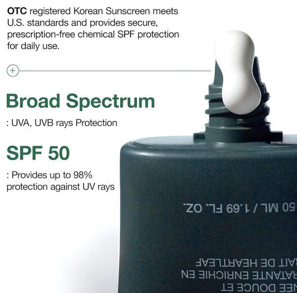 Heartleaf Silky Moisture SPF 50+