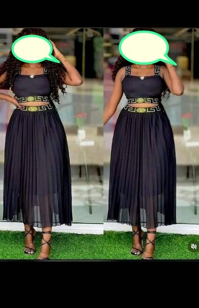 Dresses top and down.