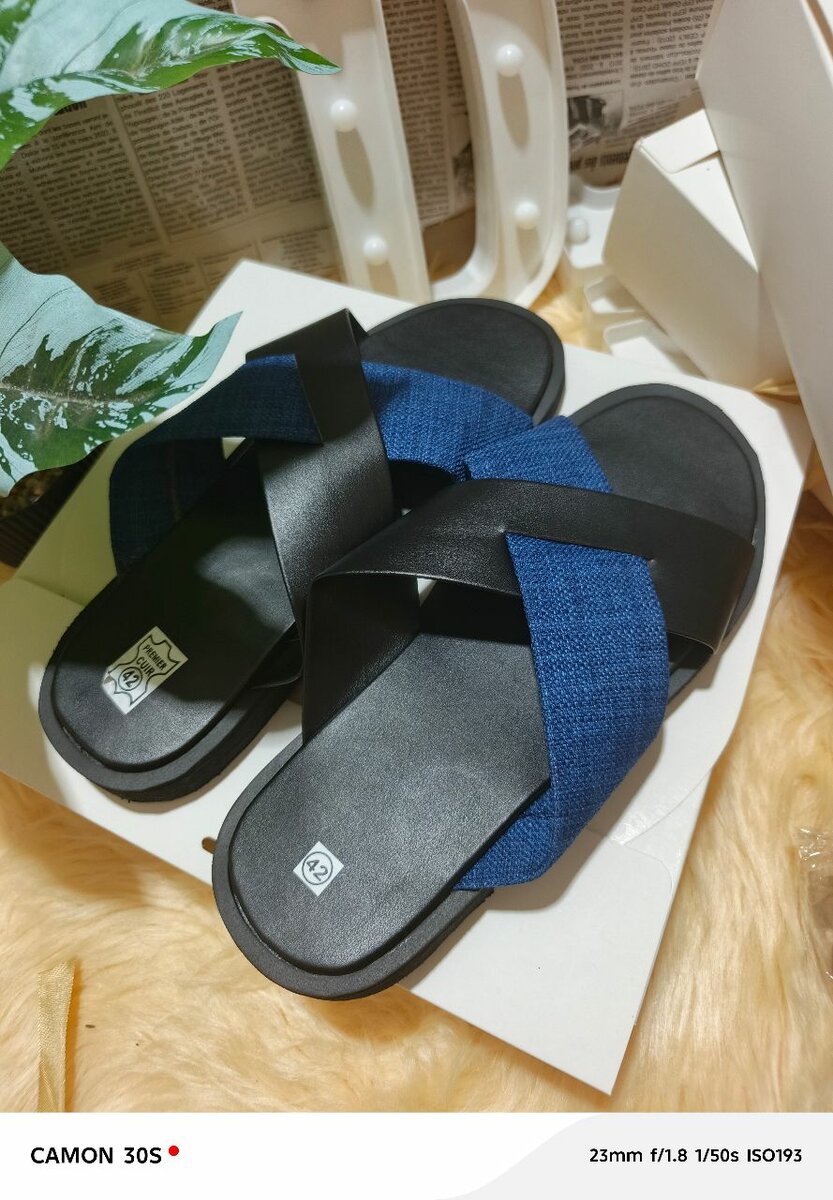 Sandales croisée homme