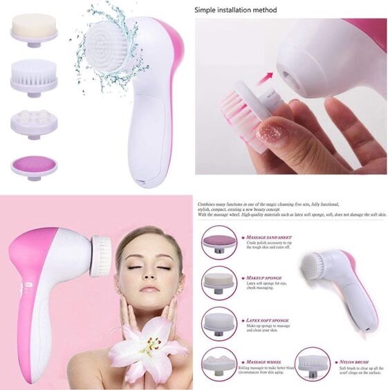 5 in 1 face brush