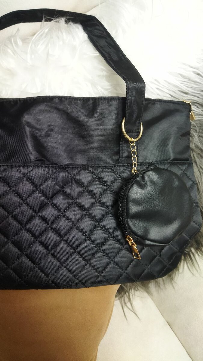 Стеганная сумка шопер