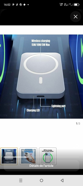 Chargeur sans fil rapide