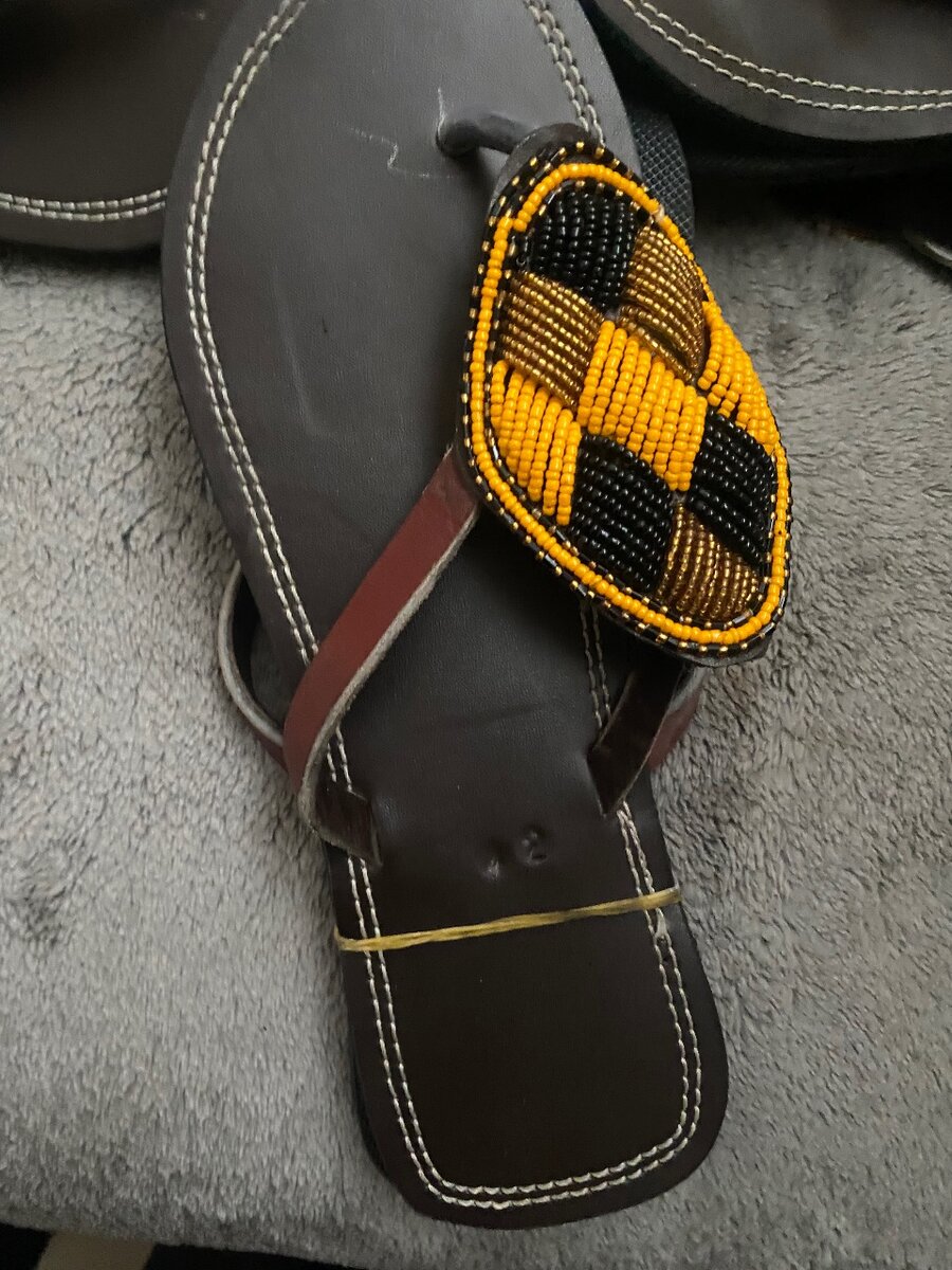 Ladies beaded slippers