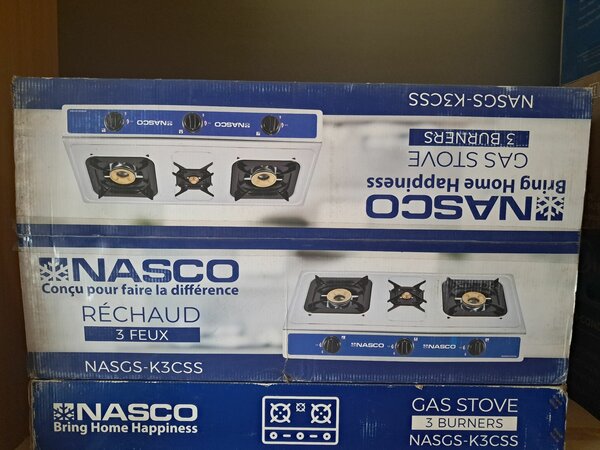 Nasco 3 Burner Gas Stove Nasgs-K3css