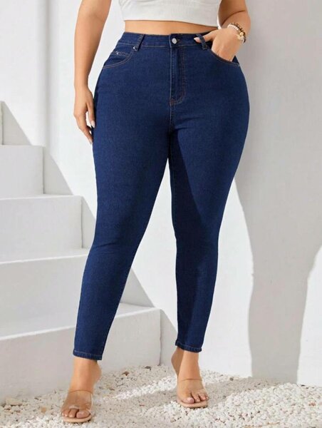 Jeans skinny taille haute