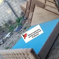 custom made bed with a high base