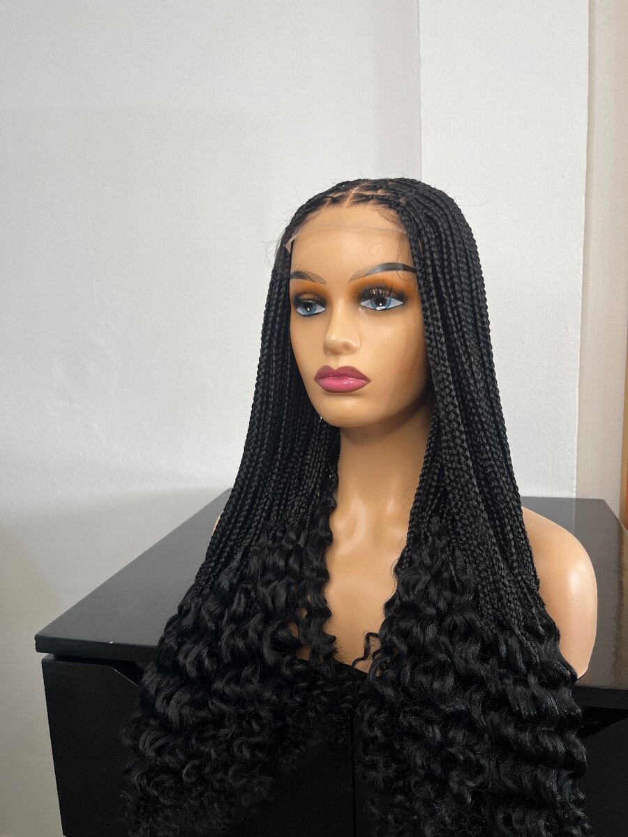 4x4 closure braided wig