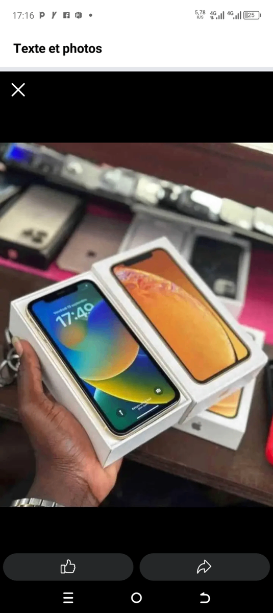 iPhone xr modèle jaune