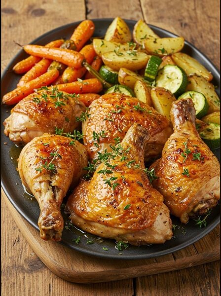 POULET à l´ail - POMME DE TERR