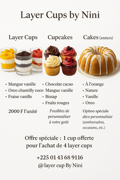 Dessert raffiné en verre