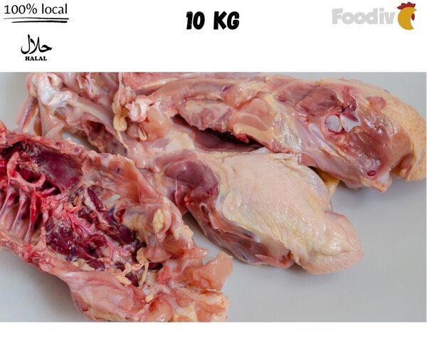 10kg de Carcasses de poulet