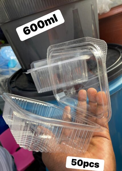 Contenants en plastique 600ml