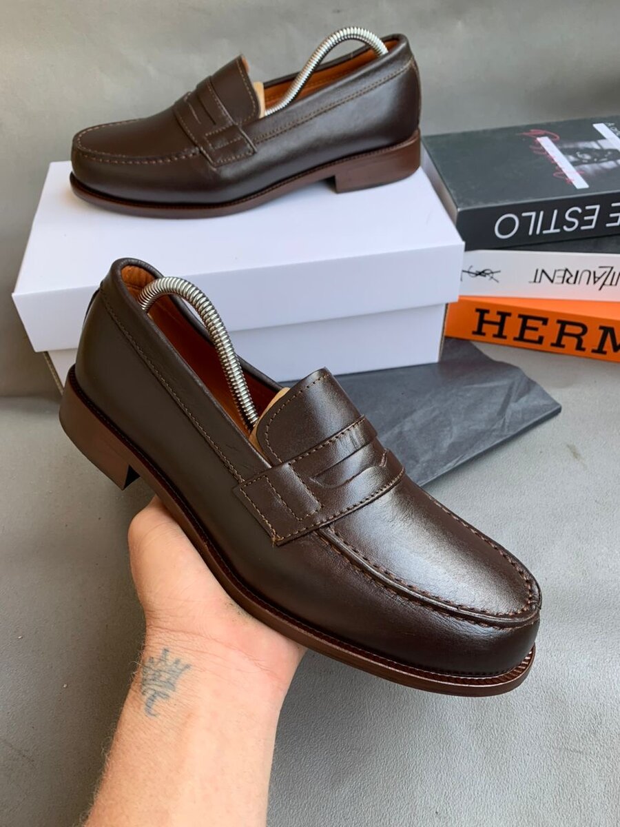 Mocassins en cuir élégants