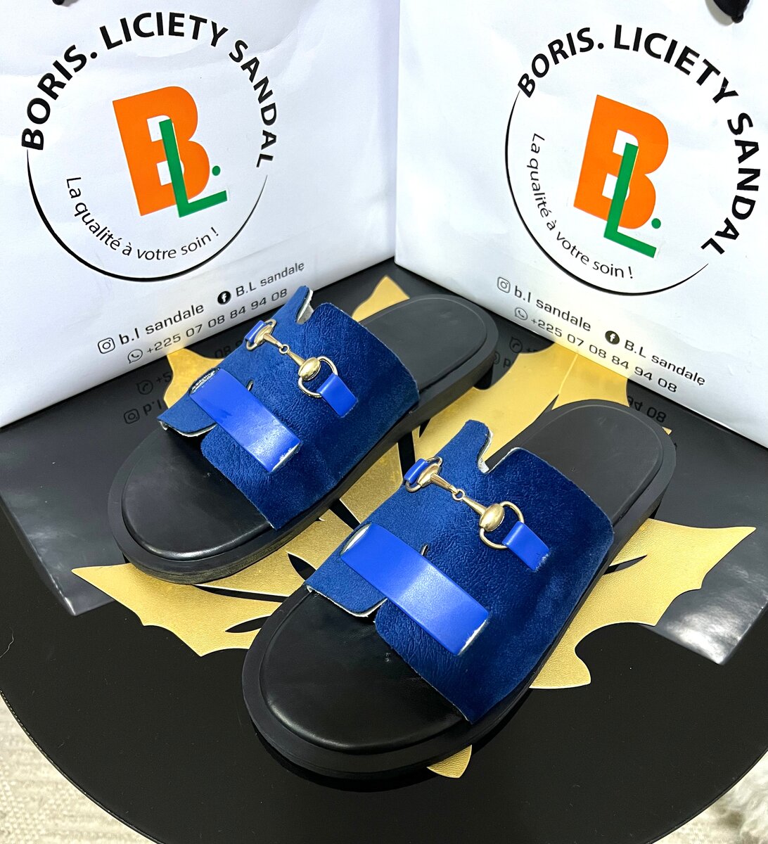 Sandales bleu Boris L.