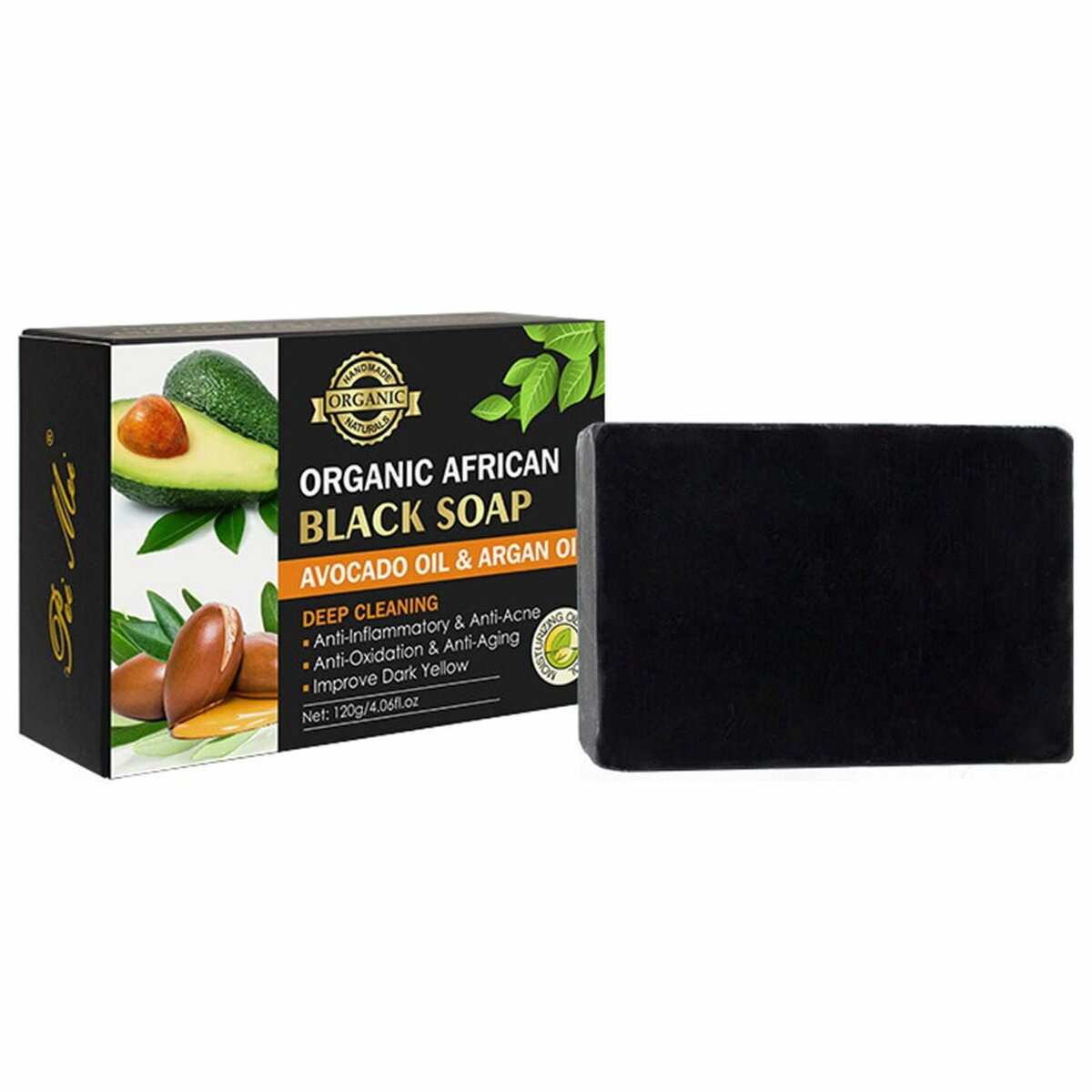 Organic African black soap k80