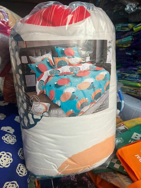 Parure de lit colorée en coton