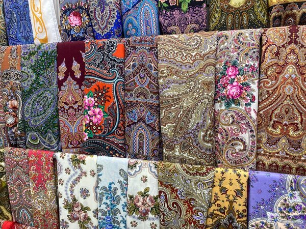 Платки узорами