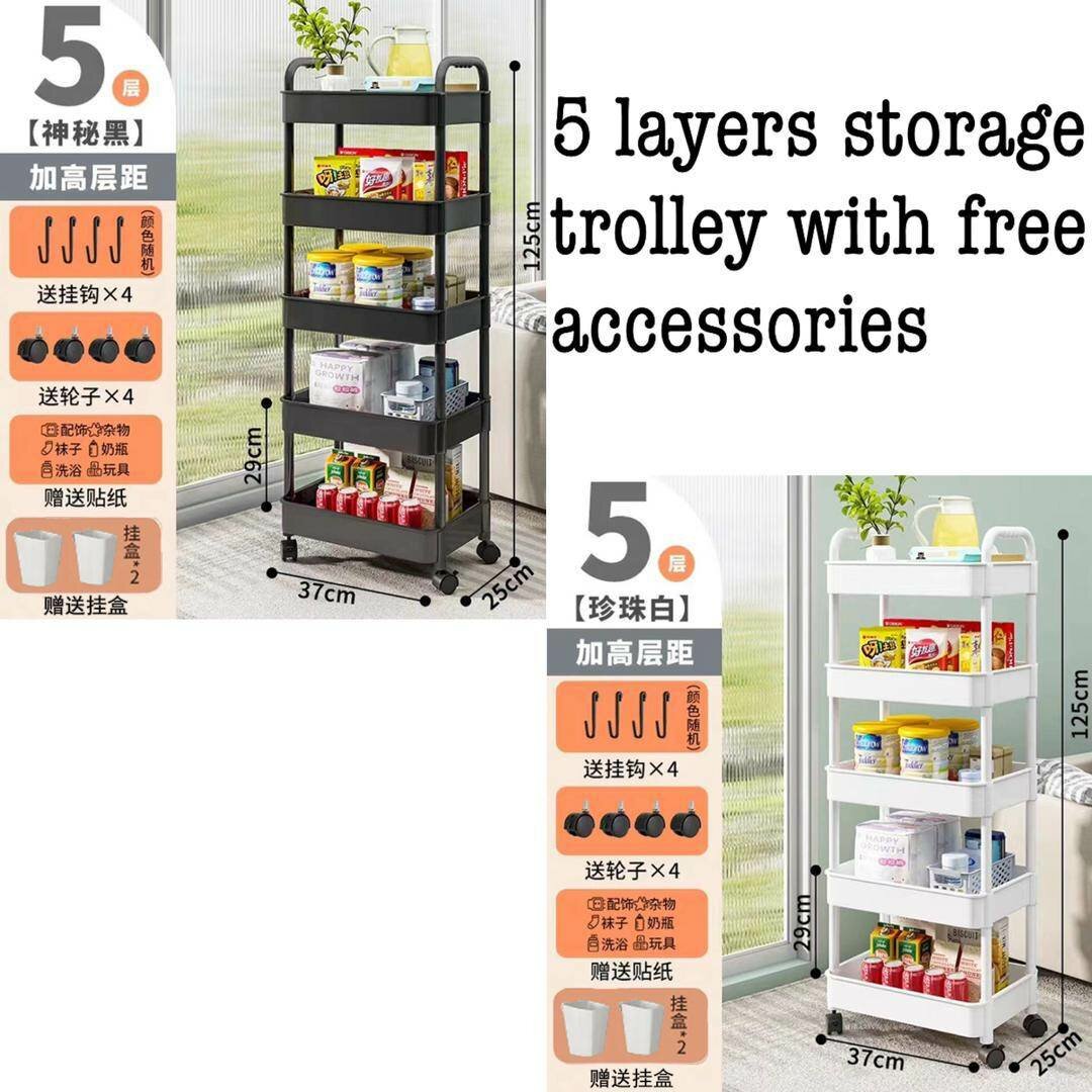 5 layer kitchen storage rack