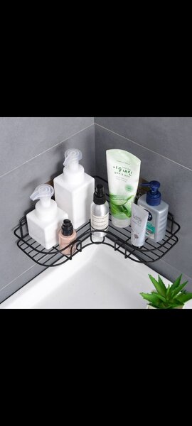 Étagère d'angle de salle de bain