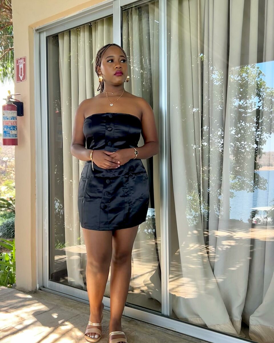 Solid Satin Buttoned dress