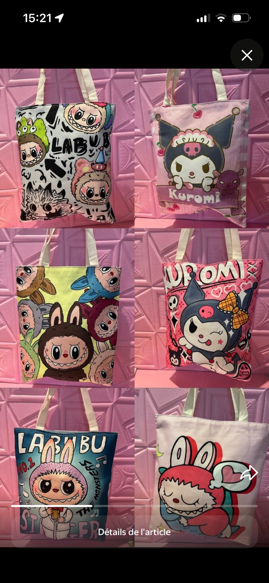 Sac Tendance Personnalisé Anime