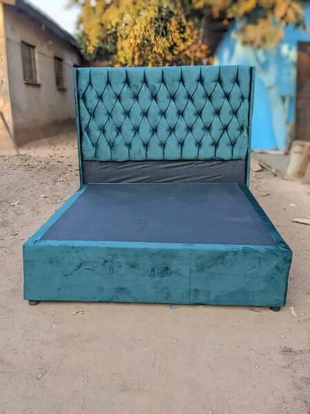 Stylish and high-quality double bed with headboard