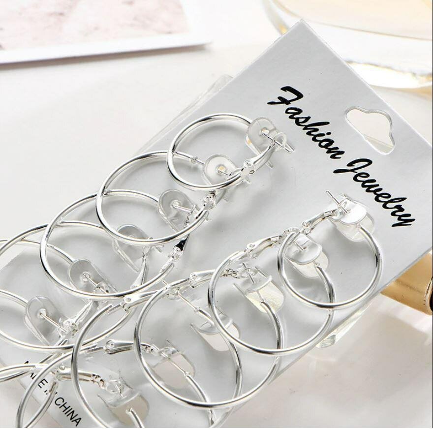 Silver hoops