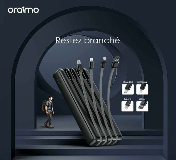 Chargeur portable Oraimo 10000mAh